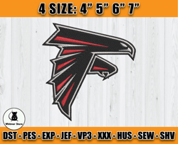 Atlanta Falcons Embroidery, NFL Falcons Embroidery, NFL Machine Embroidery Digital, 4 sizes Machine Emb Files-22-Martin