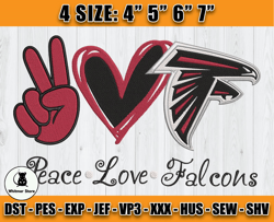 Atlanta Falcons Embroidery, NFL Falcons Embroidery, NFL Machine Embroidery Digital, 4 sizes Machine Emb Files -24-Martin