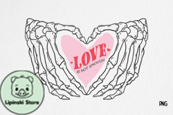 Skeleton Hand Love Valentine Sublimation Design 32