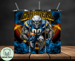 Los Angeles Chargers Tumbler Wrap, Football Wraps, Logo Football PNG, Logo NFL PNG, All Football Team PNG - 18