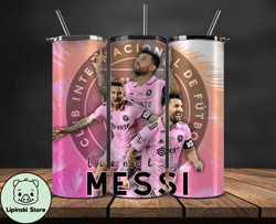 Lionel  Messi Tumbler Wrap ,Messi Skinny Tumbler Wrap PNG, Design By Lipinski Store  08