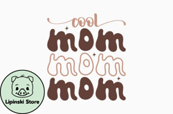 Cool Mom Retro Mothers Day SVG Design 349