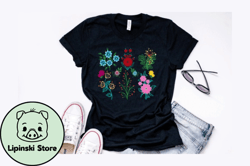 Vintage Botanical Floral T Shirt Design Design 198
