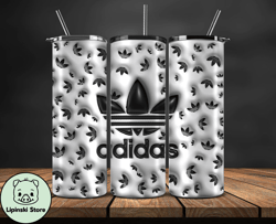 Adidas Tumbler Wrap, Logo Adidas 3d Inflatable, Fashion Patterns, Logo Fashion Tumbler -18 by Lipinski