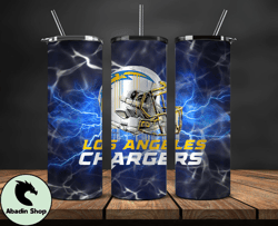 Los Angeles Chargers Tumbler Wrap, American Football Tumbler PNG -09
