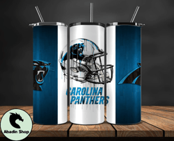 Carolina Panthers Tumbler Wrap, NFL Logo Tumbler Png, NFL Design Png-22