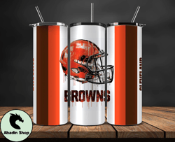 Cleveland Browns Tumbler Wrap, NFL Logo Tumbler Png, NFL Design Png-40