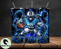 Tennessee Titans Tumbler Wrap Glow, NFL Logo Tumbler Png, NFL Design Png-31