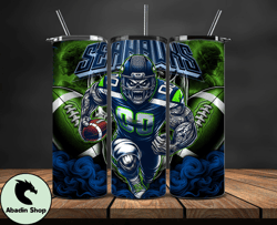 Seattle Seahawks Tumbler Wrap, Football Wraps, Logo Football PNG, Logo NFL PNG, All Football Team PNG - 29