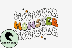 Retro Momster,Halloween SVG Design07