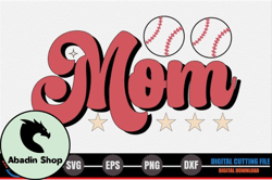 Mom – Retro Baseball SVG Design 273