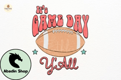 Retro Its Game Day YAll Png Design 140