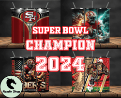 San Francisco 49ers Super Bowl Tumbler Png, Super Bowl 2024 Tumbler Wrap 10