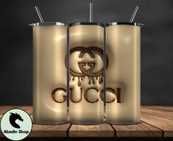 Gucci Tumbler Wrap, Logo LV 3d Inflatable, Fashion Patterns, Logo Fashion Tumbler -12by Abadin