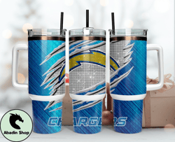 Los Angeles Chargers Tumbler 40oz Png, 40oz Tumler Png 47 by Abadin Store