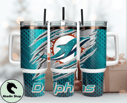 Miami Dolphins Tumbler 40oz Png, 40oz Tumler Png 50 by Abadin Store