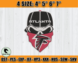 Atlanta Falcons Embroidery, NFL Falcons Embroidery, NFL Machine Embroidery Digital, 4 sizes Machine Emb Files -01-Abadin