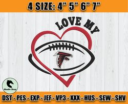 Atlanta Falcons Embroidery, NFL Falcons Embroidery, NFL Machine Embroidery Digital, 4 sizes Machine Emb Files-08-Abadin