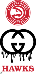Atlanta Hawks PNG, Gucci NBA PNG, Basketball Team PNG,  NBA Teams PNG ,  NBA Logo  Design 102