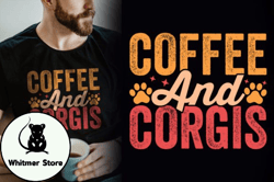 Coffee and Corgis T-shirt