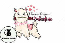 Llama Be Your Valentine Sublimation