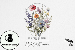 Vintage Wildflower Quote Sublimation