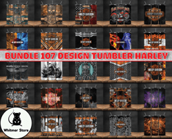 Bundle 107 Design Harley Tumbler Wrap, Motor Harley Png, Harley Tumbler Png ,Harley Davidson PNG, Harley Davidson Logo,