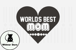 Worlds Best Mom,Mothers Day SVG Design159