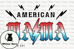 Rock American MAMA 4th of July PNG Design 07