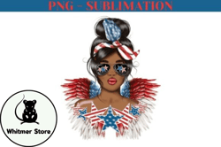 African American 4th of July Png Design 05