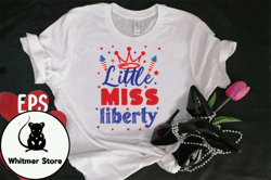 Little Miss Liberty T-shirt Design Design 104