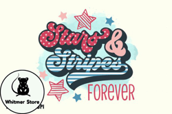 4th of July Stars & Stripes Forever PNG Design 43