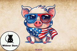 Patriotic Monkey Clipart 4th of July Design 33