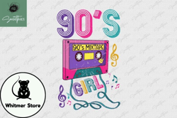 90s Girl Retro Vintage Old Cassette PNG Design 31