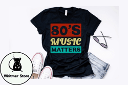 Vintage 80s Retro Colors T Shirt Design
