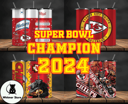 Kansas City Chiefs Super Bowl Tumbler Png, Super Bowl 2024 Tumbler Wrap 18