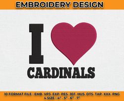 Cardinals Embroidery Designs, Machine Embroidery Whitmer -01