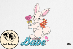 Bunny Babe Vintage Easter Sublimation Design 11