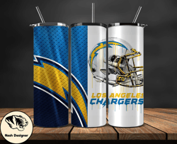 Los Angeles Chargers Tumbler Wrap, NFL Logo Tumbler Png, NFL Design Png-23