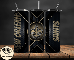 New Orleans Saints Tumbler Wrap, NFL Logo Tumbler Png, NFL Design Png-97