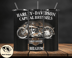 Harley Tumbler Wrap,Harley Davidson PNG, Harley Davidson Logo, Design by Nash Designer 16