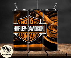 Harley Tumbler Wrap,Harley Davidson PNG, Harley Davidson Logo, Design by Nash Designer 57