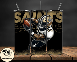 New Orleans Saints NFL Tumbler Wraps, Tumbler Wrap Png, Football Png, Logo NFL Team, Tumbler Design by Nash Designer Sto