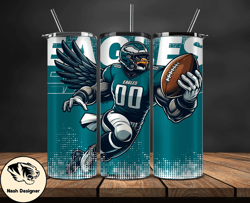 Philadelphia Eagles NFL Tumbler Wraps, Tumbler Wrap Png, Football Png, Logo NFL Team, Tumbler Design by Nash Designer St