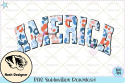 America Varsity Retro 4th of July PNG Design 59