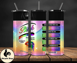 Bitch Spray, Bitch Be Gone 20oz Tumbler Wrap PNG File For Sublimation, Rainbow Bitch Spray, Tumbler PNG 01