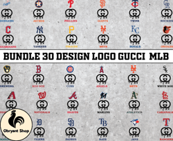 Bundle 30 design logo Gucci MLB, MLB Logo, MLB Logo Team, MLB Png, MLB Tumbler, MLB Design 07