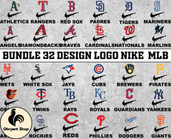 Bundle 32 design logo Nike MLB, MLB Logo, MLB Logo Team, MLB Png, MLB Tumbler, MLB Design 12