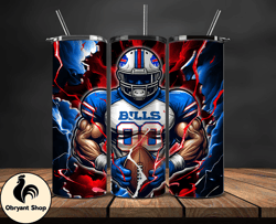 Buffalo Bills Tumbler Wraps, Logo NFL Football Teams PNG,  NFL Sports Logos, NFL Tumbler PNG Design by Poppy Designs 4