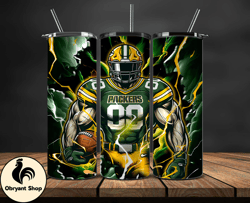 Green Bay Packers Tumbler Wraps, Logo NFL Football Teams PNG,  NFL Sports Logos, NFL Tumbler PNG Design by Poppy Designs